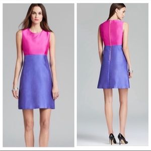 Kate spade two tone silk dress